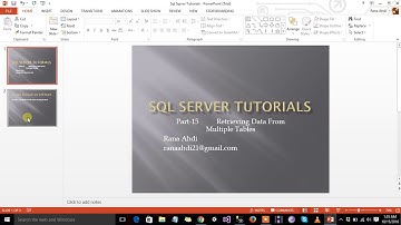 Part 16 Retreiving Data From Multiple Tables