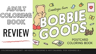 Bobbie Goods Coloring Postcard Book Flip Through