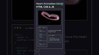 Interactive Heart Animation Using HTML CSS & JS ❤️ | Move Heart With Cursor | Code Genus