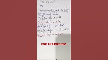 Derivatives of hyperbolic functions for TGT PGT GIC NDA AIRFORCE ETC..... #VivekMathematics#