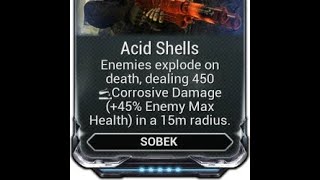 Acid Shells on sobek not procing! Help [DE]v Please fix this