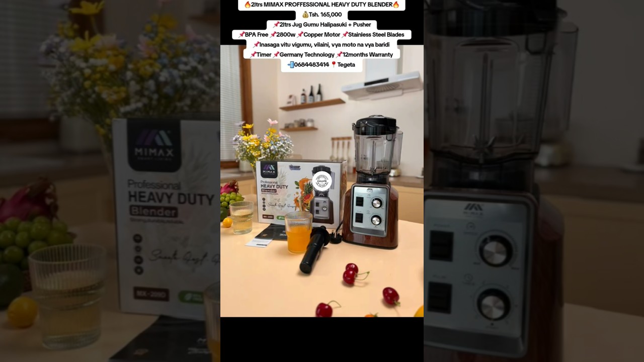 2ltrs Mimax Proffessional Heavy Duty Blender