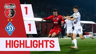 Верес - Динамо 1-1 відеоогляд матчу УПЛ