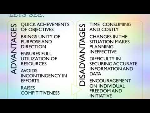 ADVANTAGES AND DISADVANTAGES OF PLANNING!!