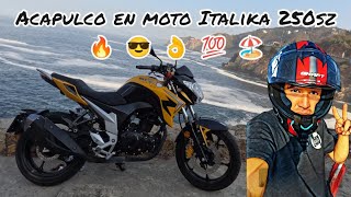 Salida de CDMX a Acapulco Guerrero en moto Italika 250sz