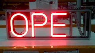 Flashing Open Led Shop Sign