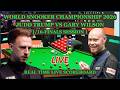 Judd Trump vs Gary Wilson Live Score | 2026 World Snooker Championship 1/16-Finals, Session 1