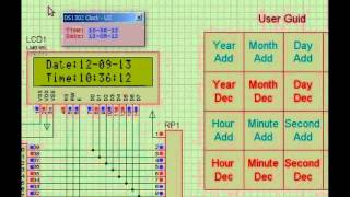 DS1302 based digital Clock calendar include keil (c and hex) and Proteus