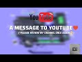 "A Heartfelt Message to YouTube Team 🙏 | My Silver Play Button Appeal"