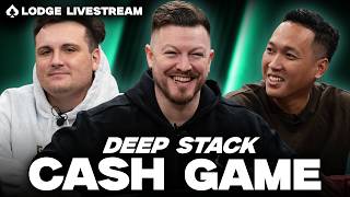Crypto Max, Skull Mike, Moe Money Play INSANE 10/25/50 Cash Game | Lodge Live Stream