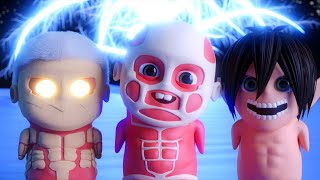 Chibi Titans Excited for Attack On Titan