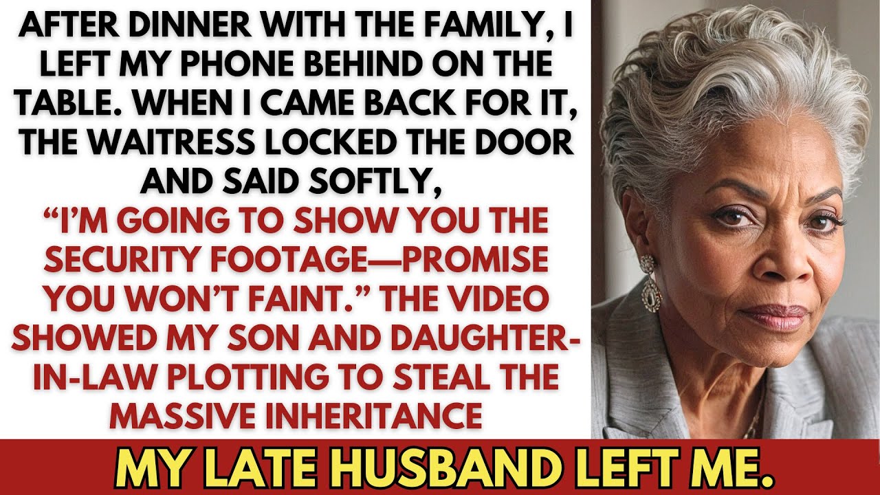 As I was leaving, the waitress locked the door: “Promise you won’t faint.” My son and DIL schemed.