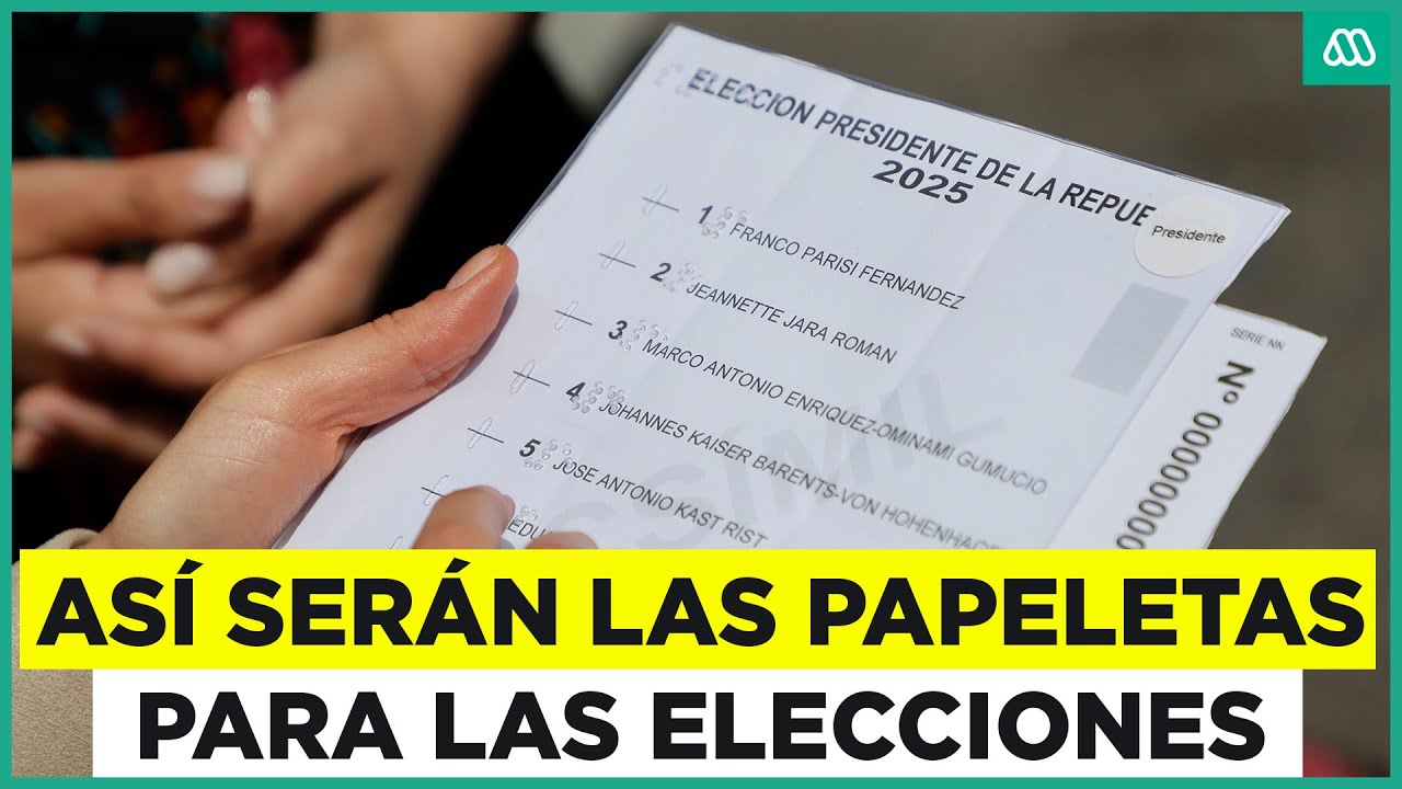 A poner atención en los colores: así serán las papeletas de las elecciones 2025