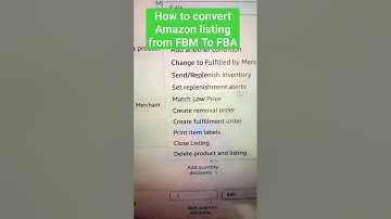 How to convert FBM listing to FBA on Amazon.#amazon #amazonfba #otpproblem #amazonfba #abis