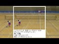 ソフトテニス日本リーグ2017　女子　ダンロップーナガセケンコー　第二対戦　小谷ー早川