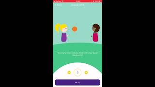 Submitting a Friendship Update on Best Buddies Mobile screenshot 2
