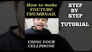 HOW TO MAKE A NICE YOUTUBE THUMBNAIL USING YOUR CELLPHONE ONLY/PIXELLAB/