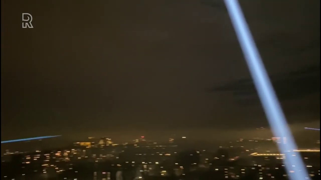 Een mooi gezicht: een lichtshow in de lucht boven Dordrecht