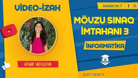 MSİ 3, İnformatika suallarının video-izahı