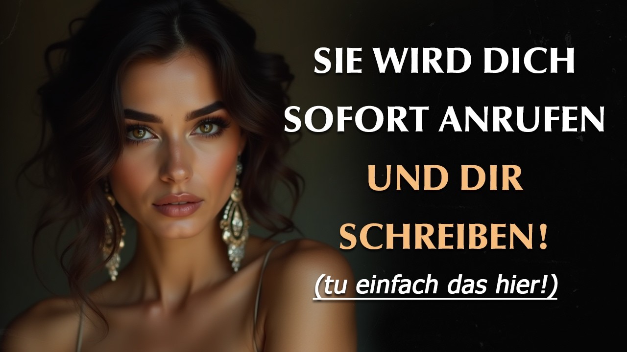 Sie wird dir sofort schreiben und anrufen, nachdem du dieses Video gesehen hast! | Stoizismus