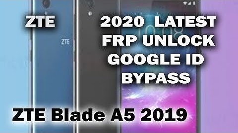 ZTE Blade A5 2019 FRP BYPASS LEATEST | WITHOUT PC |