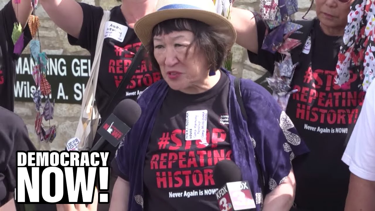 Japanese American Internment Survivors Protest U S Treatment Of Migrants Youtube