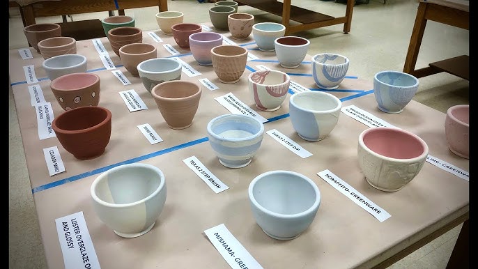 GLAZE LAYERING - Glazing pottery for beginners - Beautiful GLAZE DRIPS  using Mayco Glazes SD 480p 