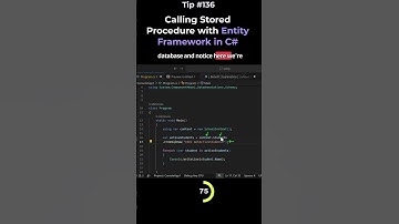 Calling Stored Procedure with Entity Framework in C# Tip #136