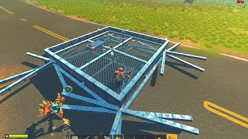 Scrap Mechanic Survival | Build&Test - RotationCrusher Defense Test