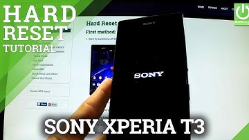 Hard Reset SONY Xperia T3 D5103 - Factory Reset by Secret Code