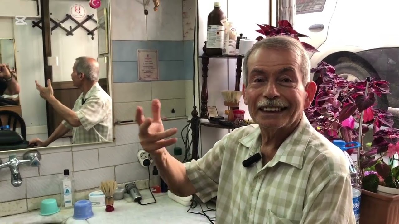 SAMATYA nın SON ERMENİ BERBERi 60 SENELİK BERBER ARTİN ; ÇIRAKLIĞA BAŞLARKEN HAFTALIK ALMAMIŞ :