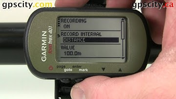 Setup Track preferences on the Garmin Foretrex 401