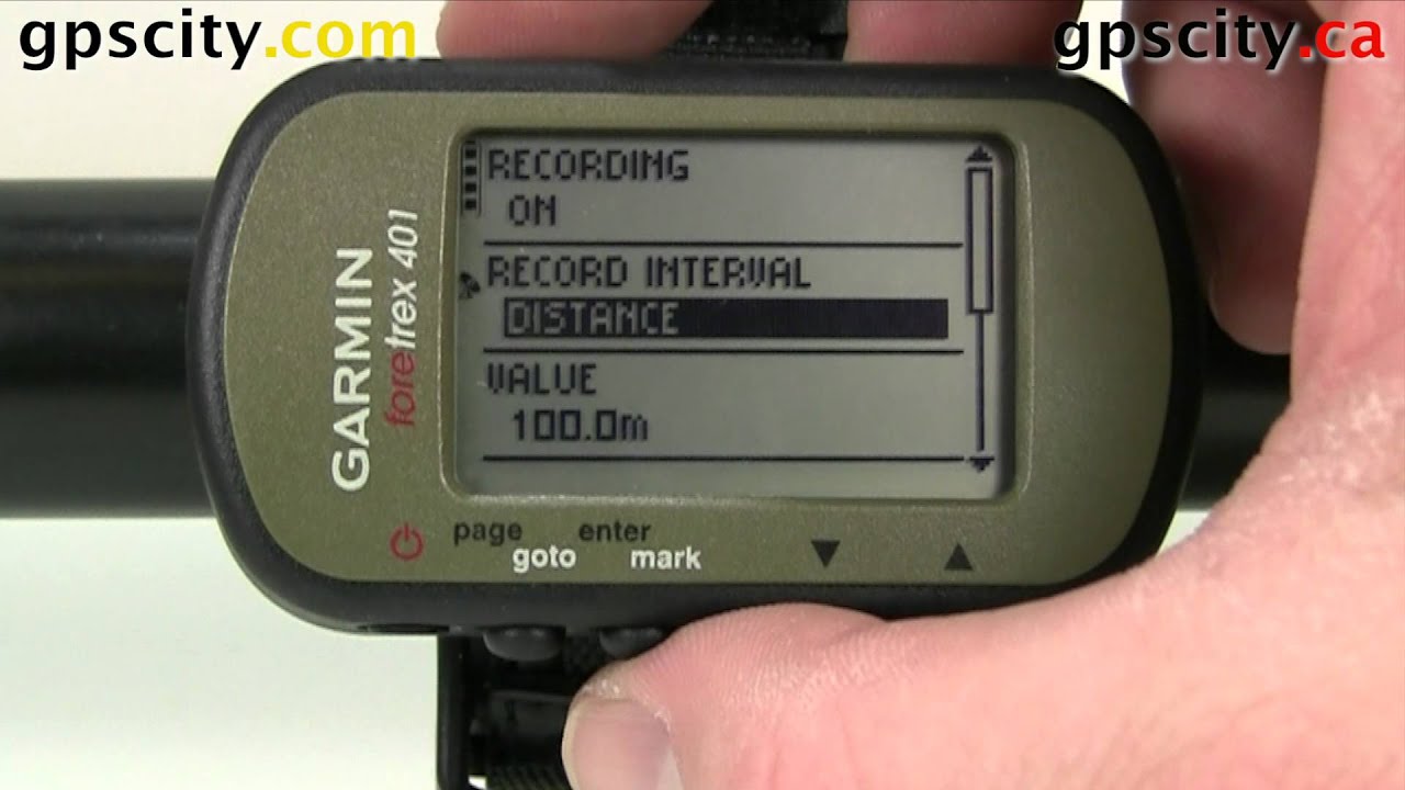 Setup Track on the Garmin Foretrex 401 - YouTube