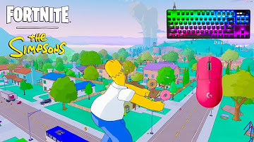 *NEW* SIMPSONS BATTLE ROYALE 🏆SteelSeries Apex Pro TKL ASMR😴Satisfying Keyboard Fortnite 360 FPS 4K