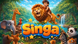 Singa | Lagu Anak-anak Ceria | Animasi 3D Edukatif 🎈 🎶