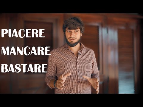 глаголы piacere, mancare, bastare | итальянский язык