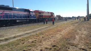 FEC TRAIN 141#1495 /Christmas train at 11:48am at the cocoa stop rosa l jones drive