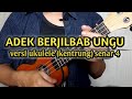 Adek Berjilbab Ungu Cover Ukulele ( kentrung ) Senar 4