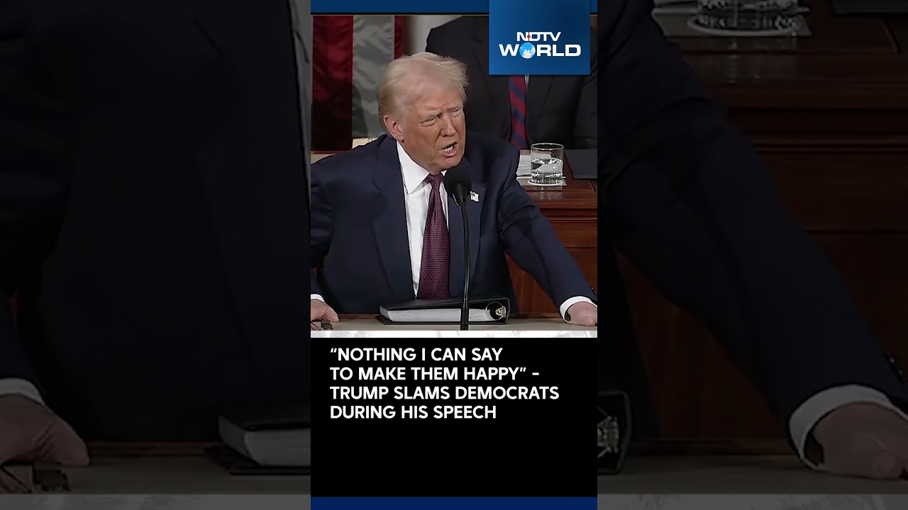 Trump Congress Speech | Trump slams Democrats During His Speech At Joint Congress' Session