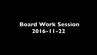 Work Session 11/22/16