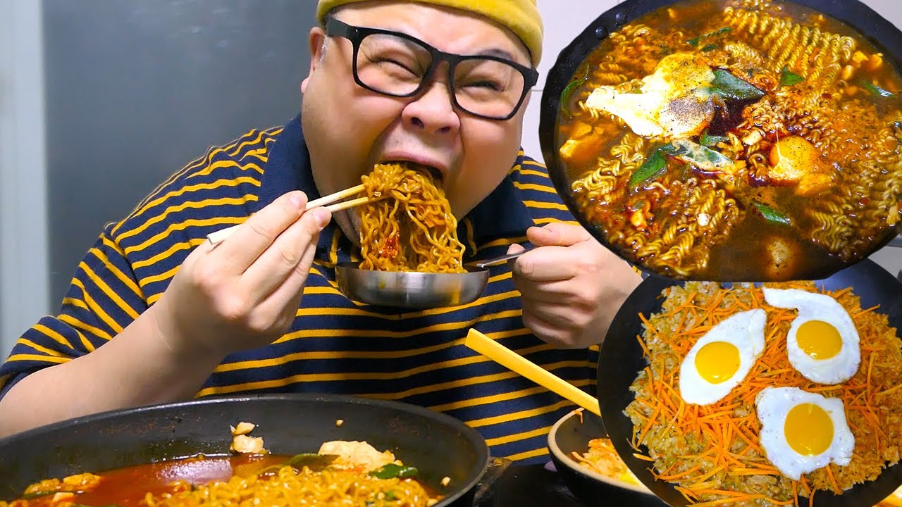 고독한아재!맵찔이의 순두부열라면 정복기│순두부 열라면 먹방 Spicy Soft Tofu Ramen Mukbang Eatingshow