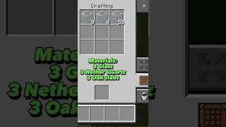 How to Craft a Daylight Sensor in Minecraft #minecraft #minecraftbuilding #craftinginminecraft