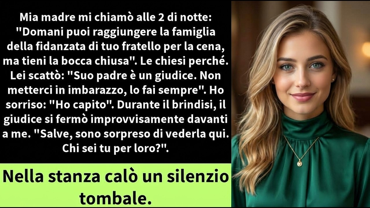 Il telefono squilla alle due del mattino, e la voce di mia madre taglia il buio come una lama: "La famiglia della fidanzata di tuo fratello viene a cena domani sera. Puoi venire anche tu, ma tieni...