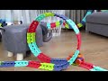 Games Toys Car Track Race Track Toys Boys Kids with LED Light Up Race Car,Flexible Changeable #toys