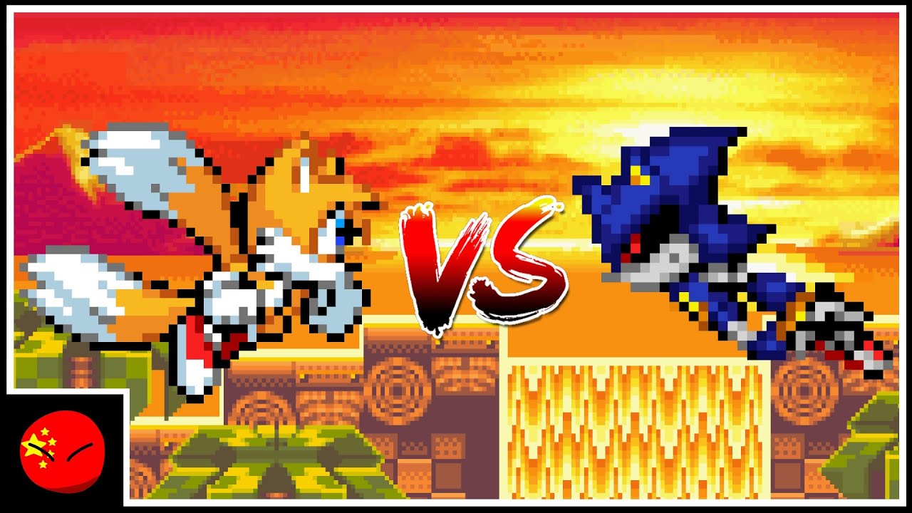 Tails VS Metal Sonic (Sprite Animation)