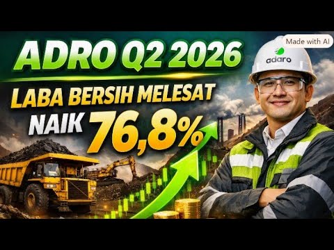 ADRO Q2 2026: Laba Bersih Melesat Naik 76,8%