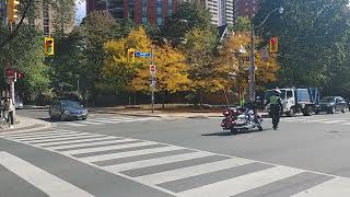 OPP, PRP and TPS Motorcycles responding escorting 3 Canadian Government Vehicles *Read Description*