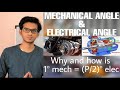 Mechanical and Electrical Angle | Why and How is 1° mech = (P/2)° elec | Tamil