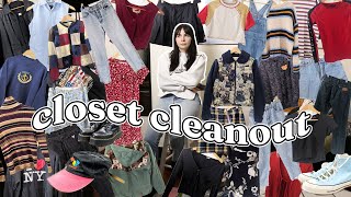 CLOSET CLEANOUT Fall 2023 | Showing EVERYTHING in my wardrobe!!