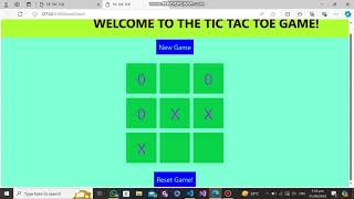 Tic Tac Toe Game By Programmerstech Intern